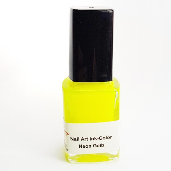 Nail Art Ink-Color Neon Gelb, 12 ml